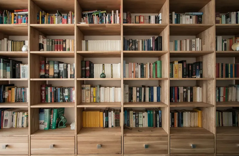 Sheesham wood bookshelf
