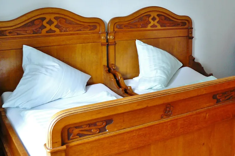 Solid sheesham wood headboard