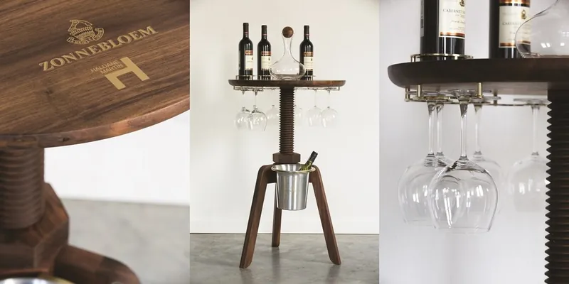Industrial wood and iron sideboard