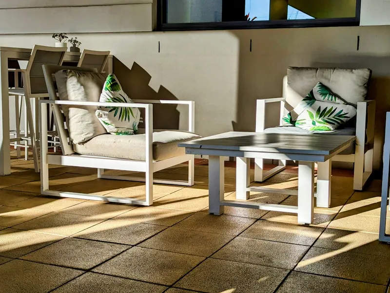 Outdoor and garden furniture and stone pieces