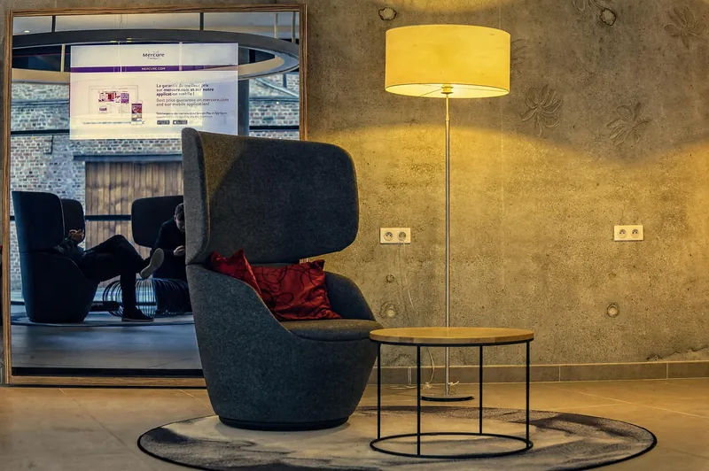 Contract-grade solid-wood and metal hotel lobby furniture made in Jodhpur, India
