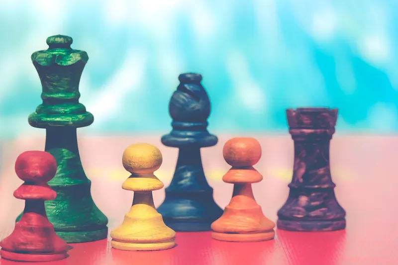 Wooden chess set