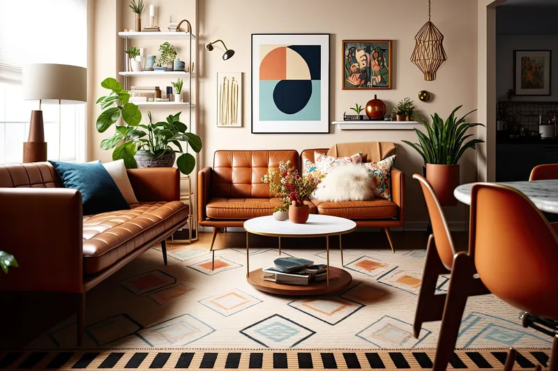 Mid century modern accent chair