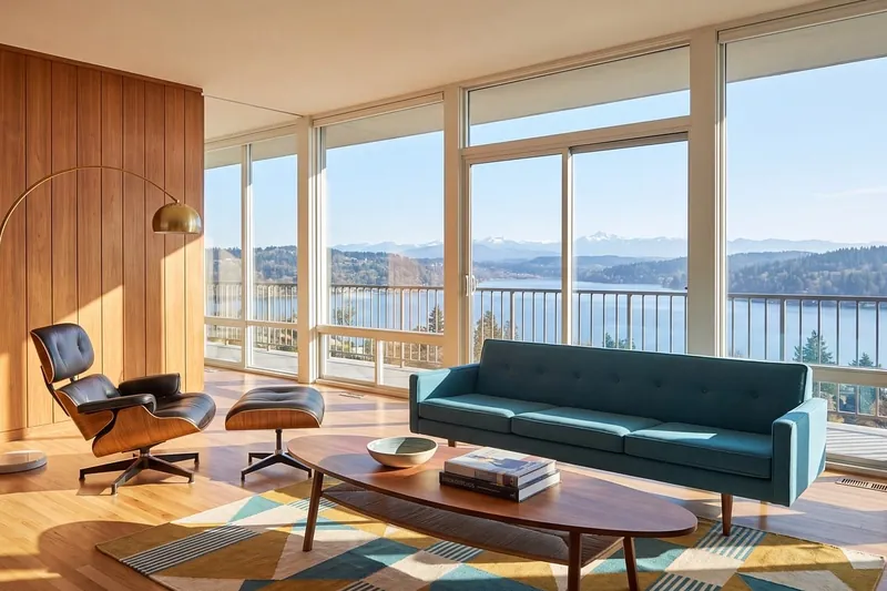 Mid century modern armchair