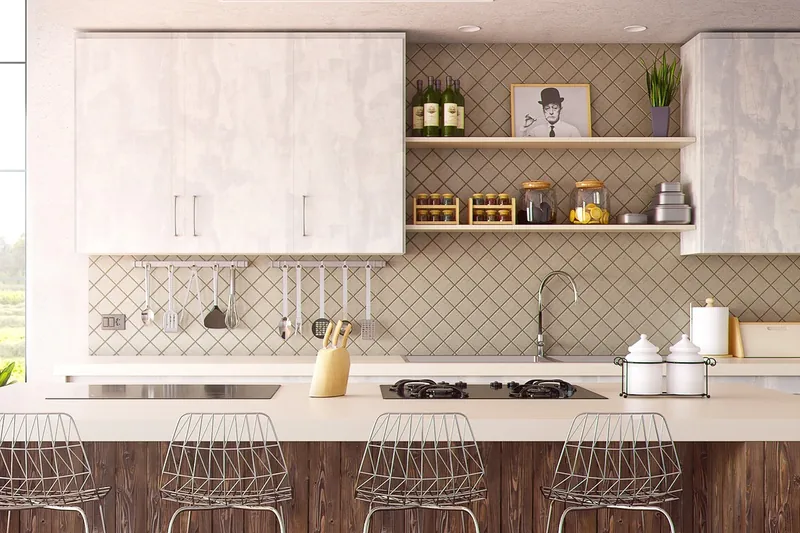 Bone inlay bar cabinet