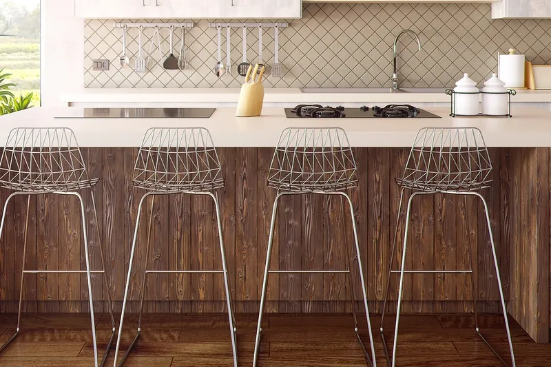 Reclaimed wood bar cabinet