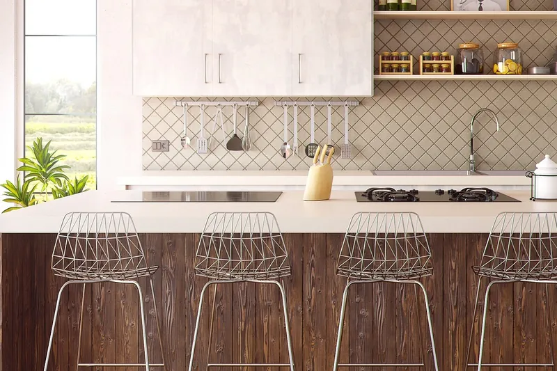 Cane bar stool