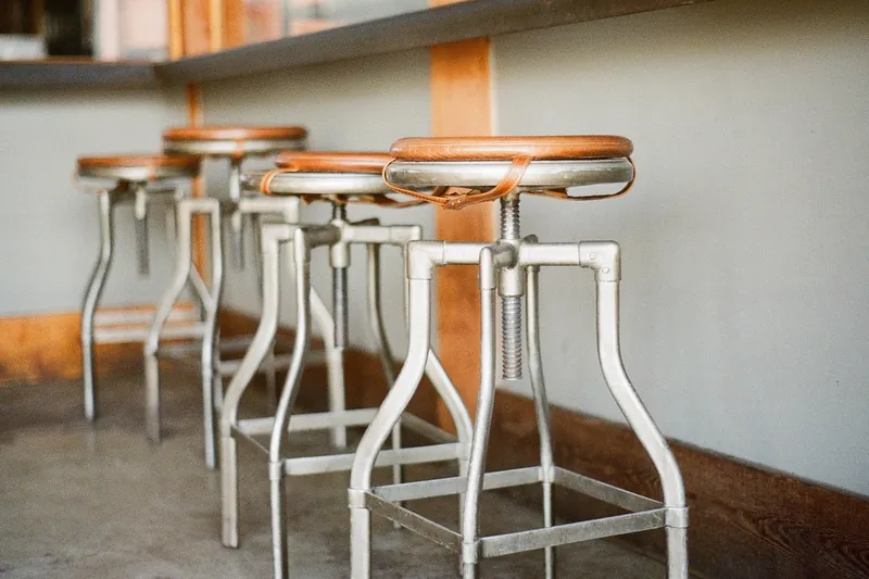 Industrial bar stool