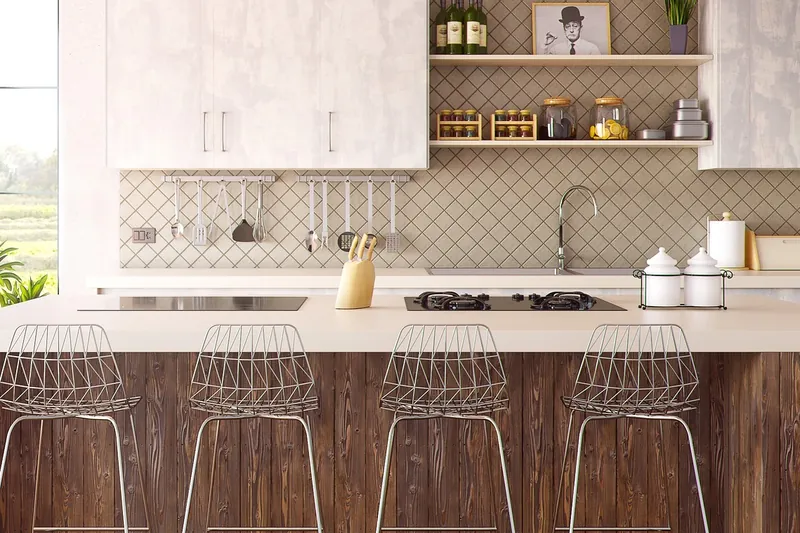 Mango wood bar stool
