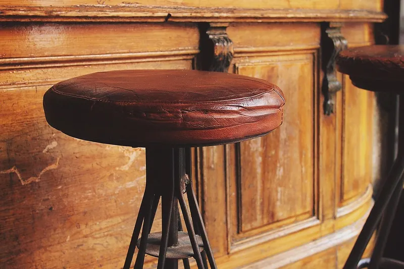 Rustic bar stool