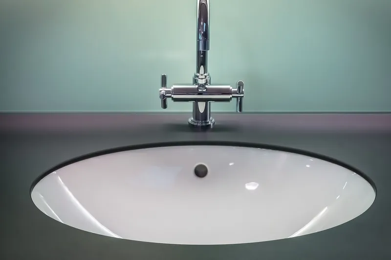 Marble top bathroom vanity