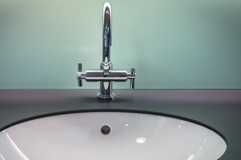 Mid century modern bathroom vanity