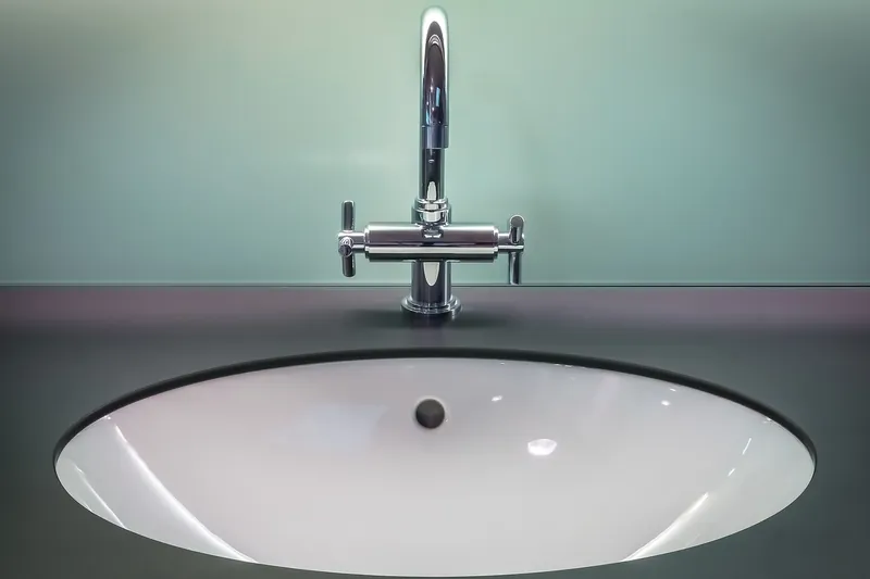 Rubberwood bathroom vanity