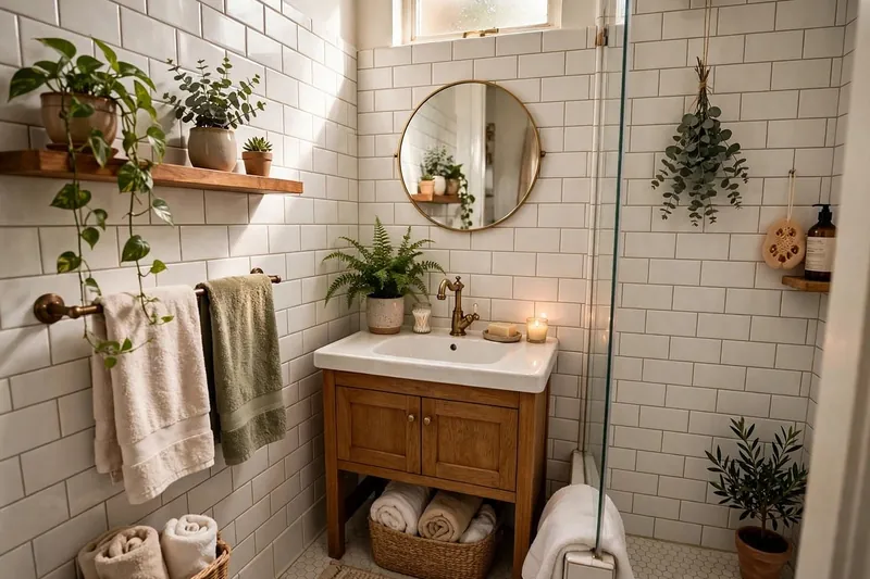 Rustic bathroom vanity