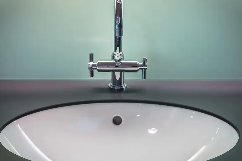 Wrought iron bathroom vanity
