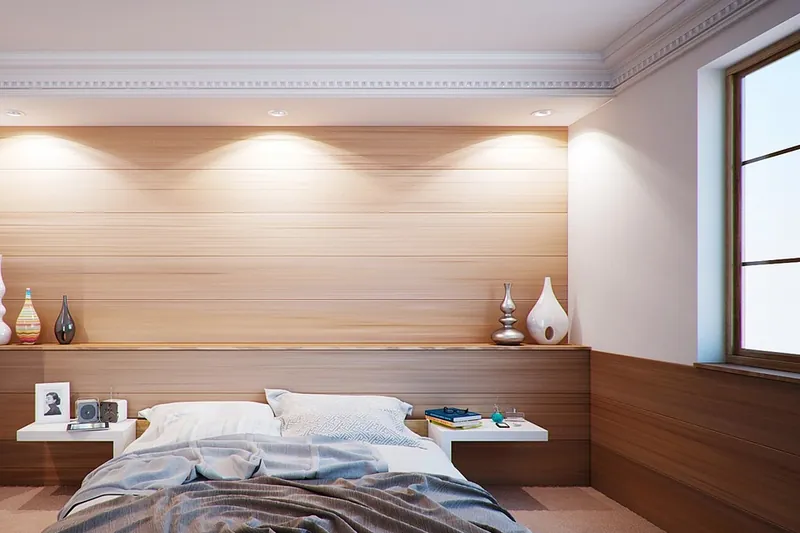 Wooden bed