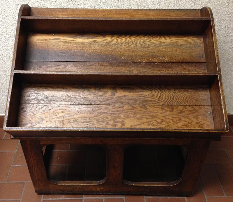 Solid rosewood bookshelf with deep dark figured grain, handcrafted in Jodhpur, India