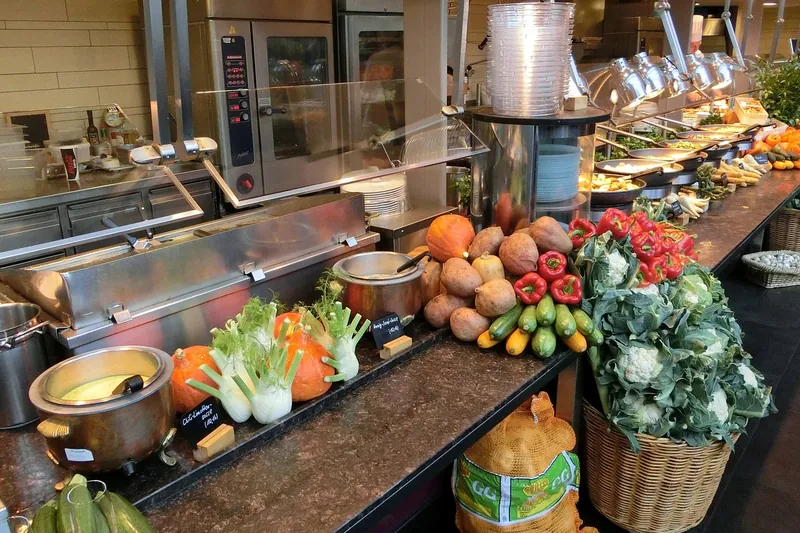 Industrial buffet cabinet