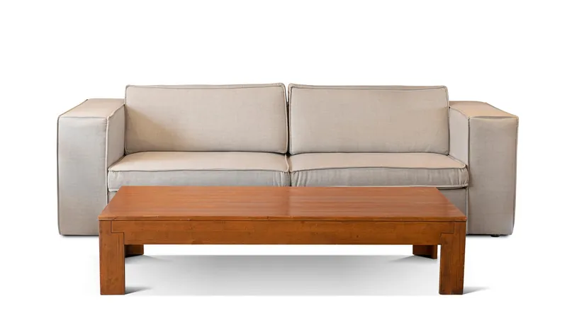 Epoxy resin river coffee table with a live-edge solid-wood slab, made in Jodhpur, India