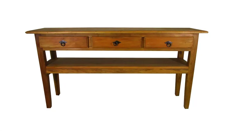 Wholesale solid-wood and wood-and-iron console tables manufactured in Jodhpur, India
