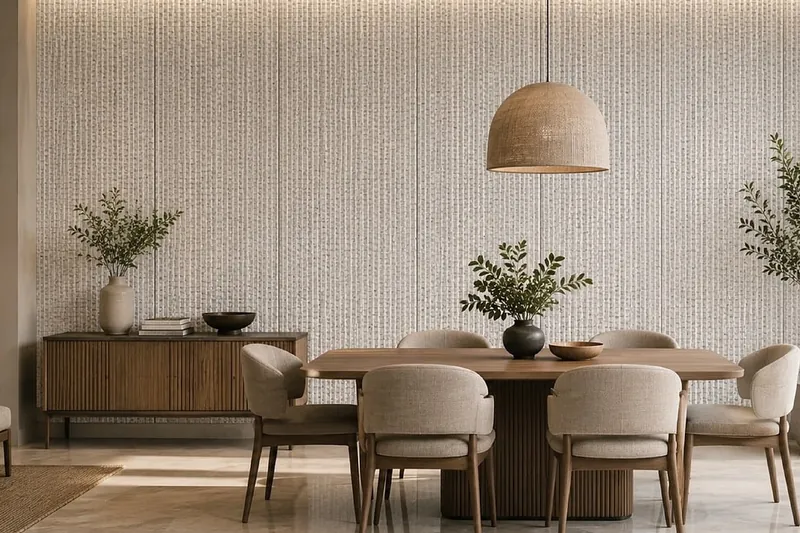 Cane dining table