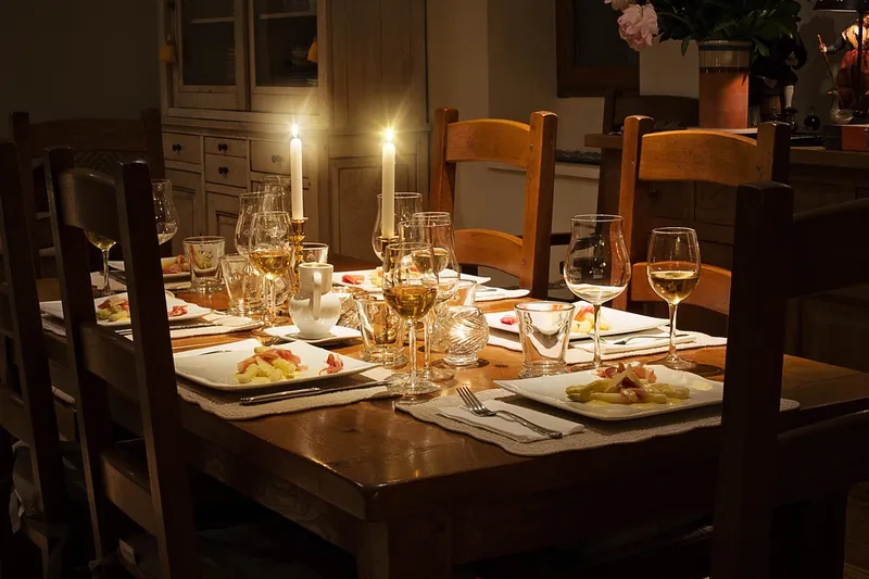 Iron and wood dining table