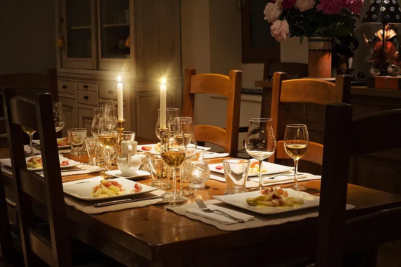 Reclaimed wood dining table