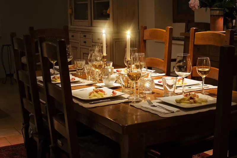 Resin dining table