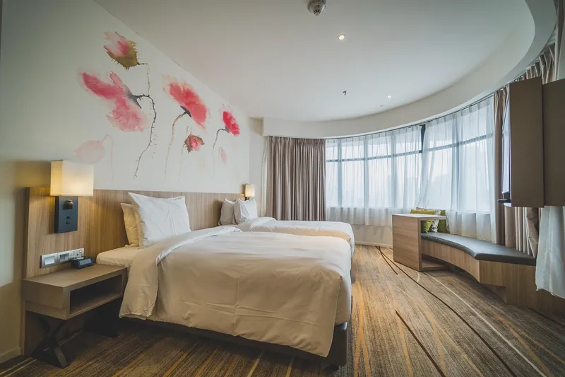 Live edge solid wood slab headboard manufactured in Jodhpur, India