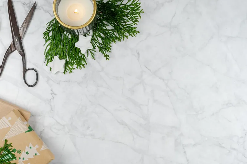 Marble top nightstand