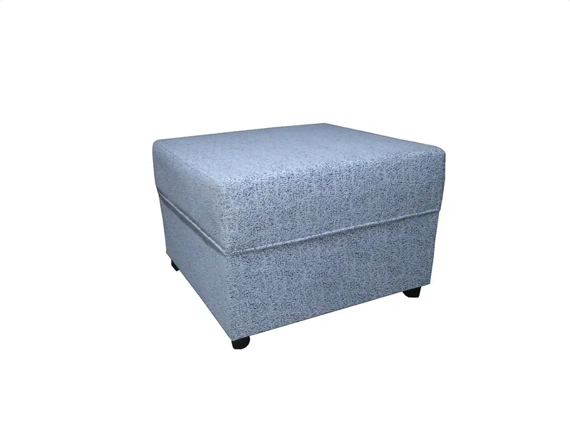 Solid wood farmhouse storage ottoman with hinged top and rustic plank detailing