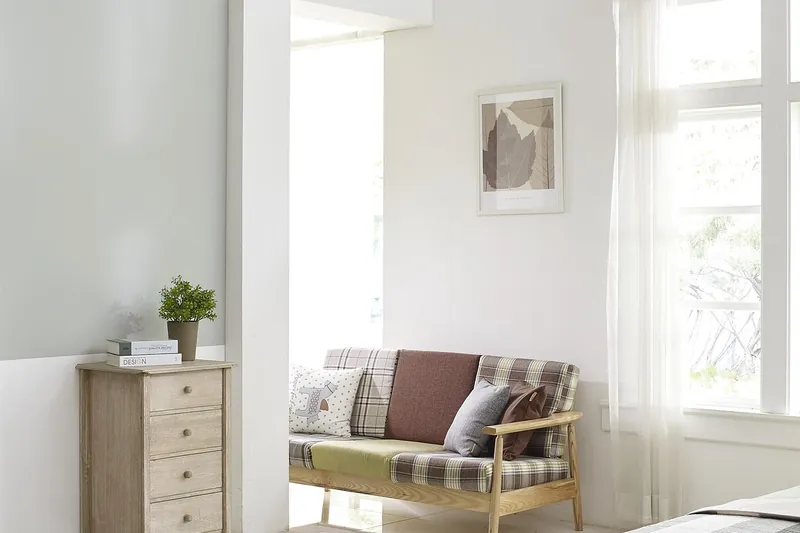 Teak room divider