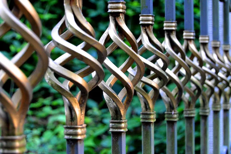 Wrought iron room divider