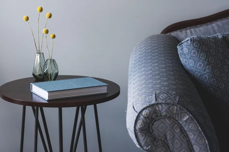 Brass side table