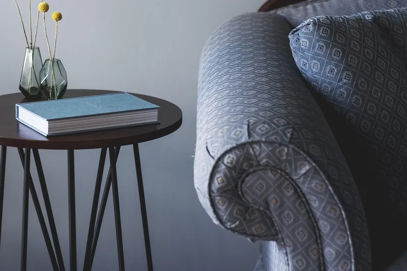 Cane side table