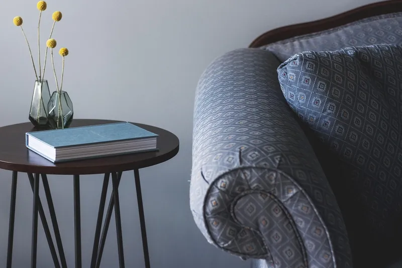 Mango wood side table