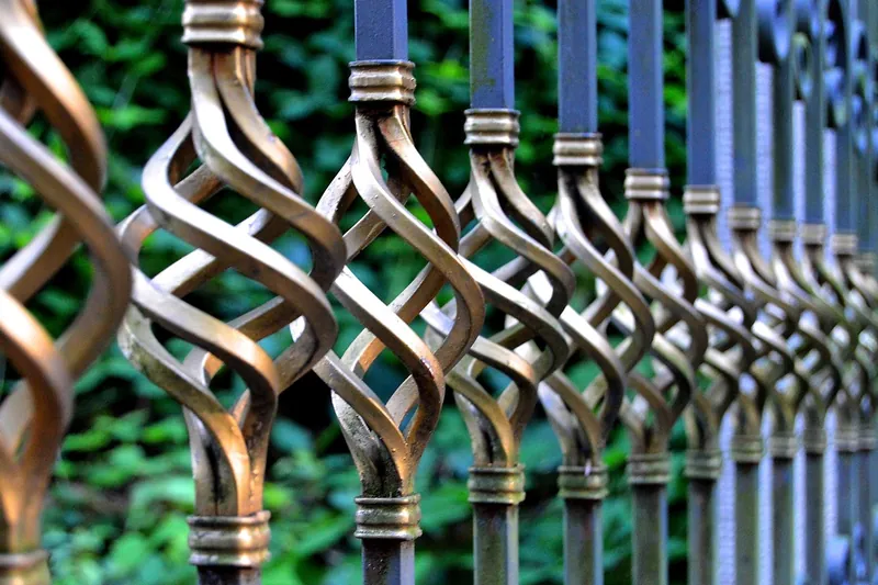 Wrought iron side table