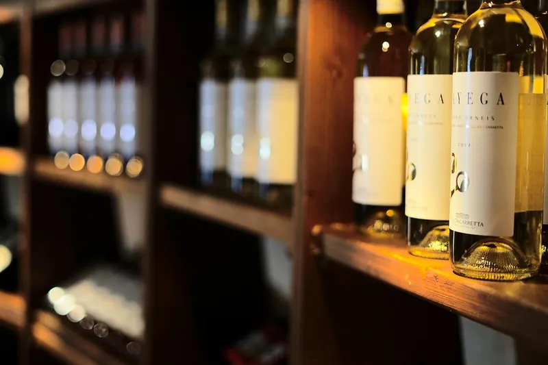 Cane wine rack