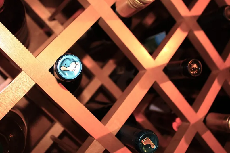 Rustic wine rack